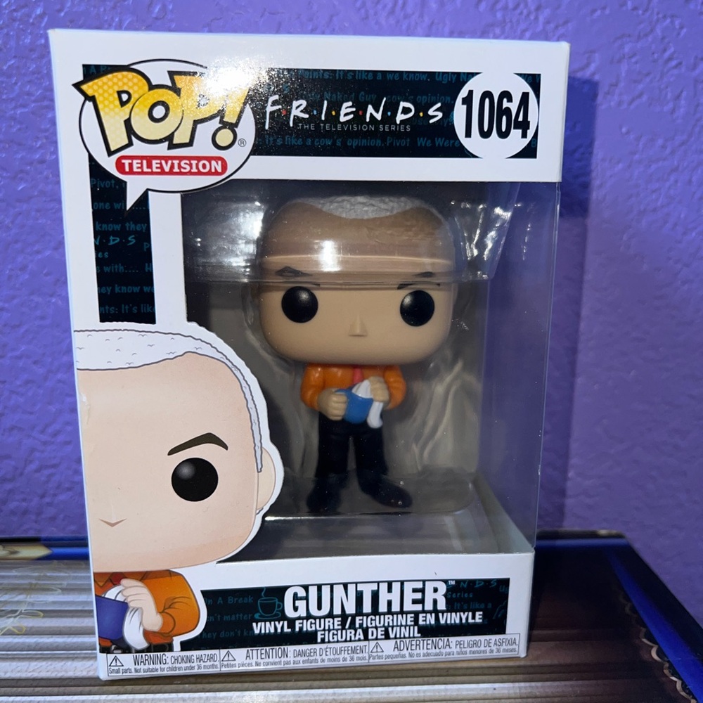 Funko Pop! Gunther from Friends Figure with Orange and Black Outfit